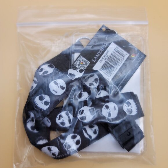 Nightmare Before Christmas Lanyard ID Holder Jack Skellington Disney jj3607 - Picture 6 of 7